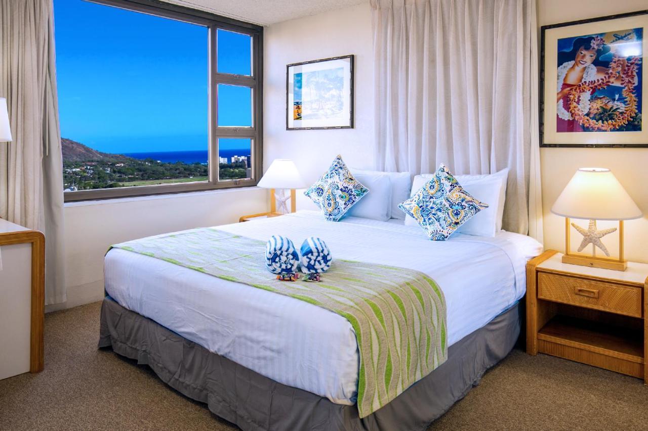 Beautiful 1Br With King Bed, Ocean View, Fast Wi-Fi & Free Parking Leilighet Honolulu Eksteriør bilde