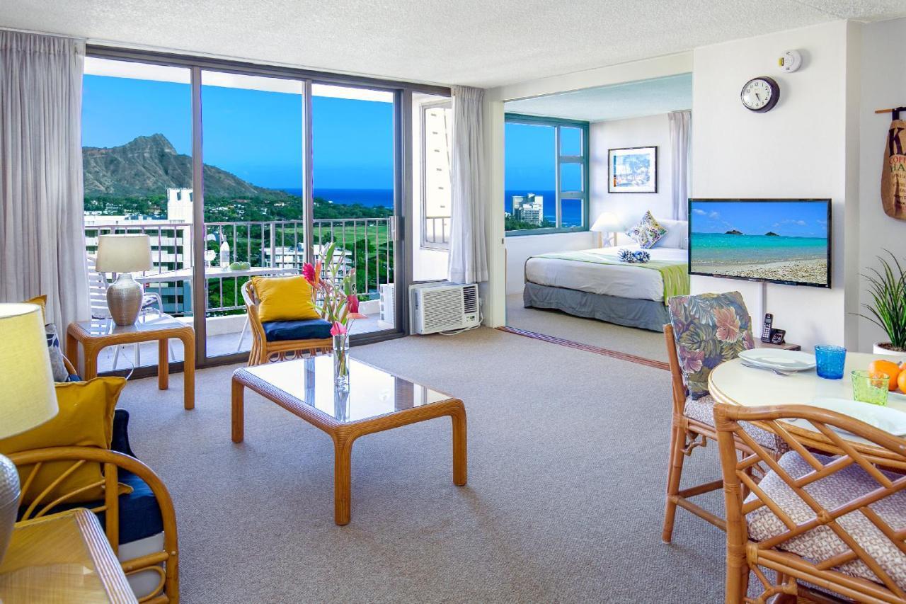 Beautiful 1Br With King Bed, Ocean View, Fast Wi-Fi & Free Parking Leilighet Honolulu Eksteriør bilde