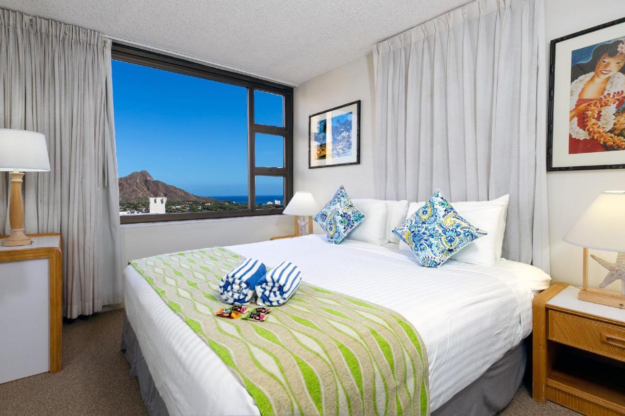 Beautiful 1Br With King Bed, Ocean View, Fast Wi-Fi & Free Parking Leilighet Honolulu Eksteriør bilde