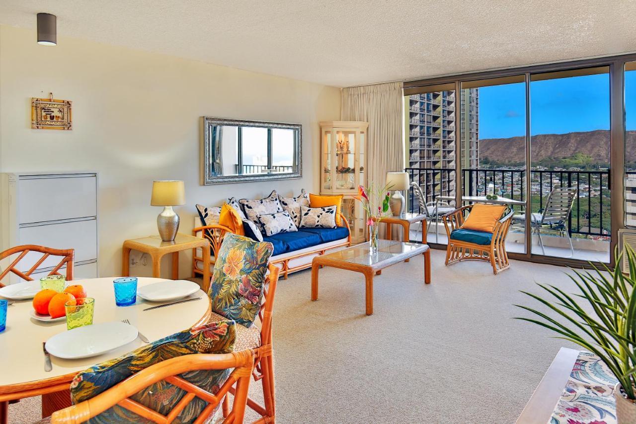 Beautiful 1Br With King Bed, Ocean View, Fast Wi-Fi & Free Parking Leilighet Honolulu Eksteriør bilde